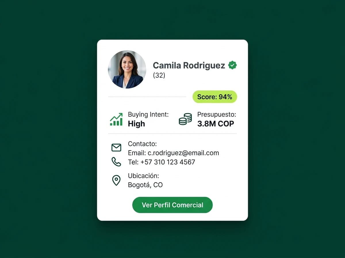 Widget de calificación de prospectos con IA